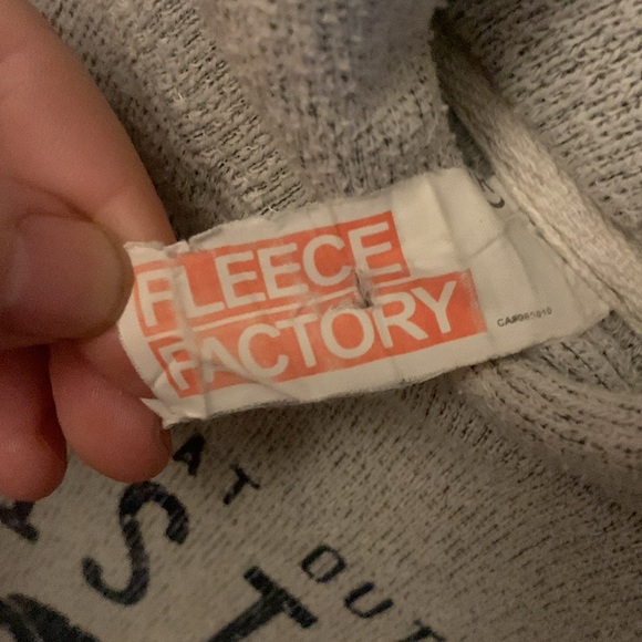 Fantastic Whistler BC Fleece Factory 60/40 cotton blend Grey Hoodie SZ M Youth - Picture 5 of 6